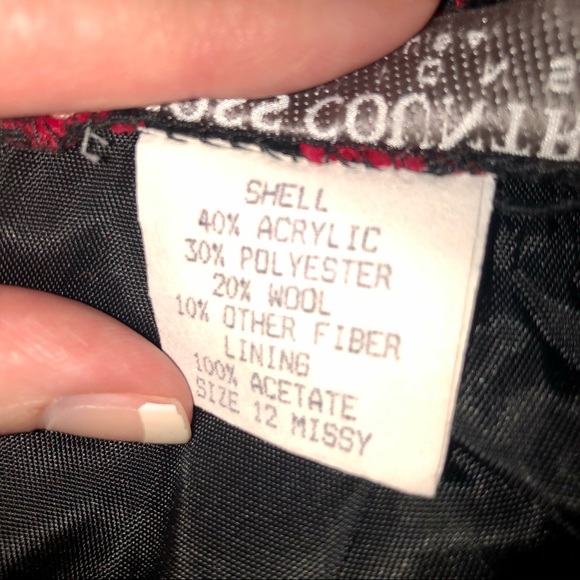 Vintage Cross Country Red Checkered Skirt - Picture 6 of 8